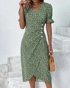 Elegante damesjurk met knopen | Comfortabel en charmant