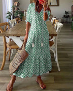 Odette – Maxi-Jurk In Boho-Stijl Met Ibiza Vibes, Luchtig Katoen