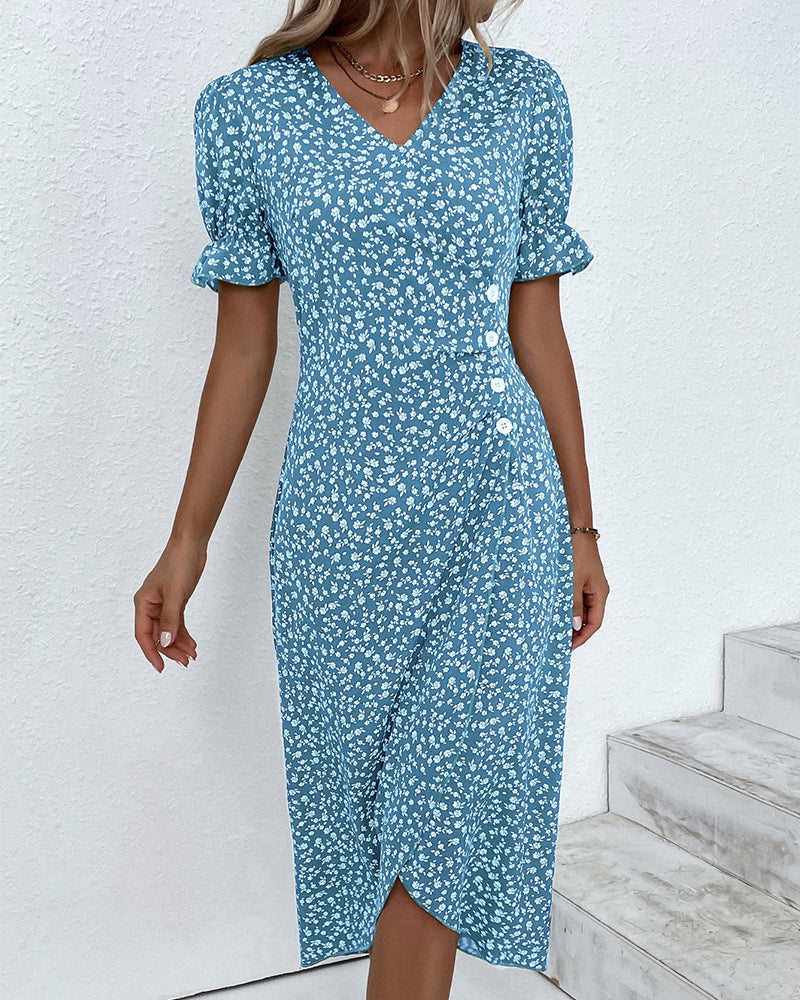 Elegante damesjurk met knopen | Comfortabel en charmant