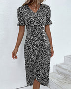 Elegante damesjurk met knopen | Comfortabel en charmant