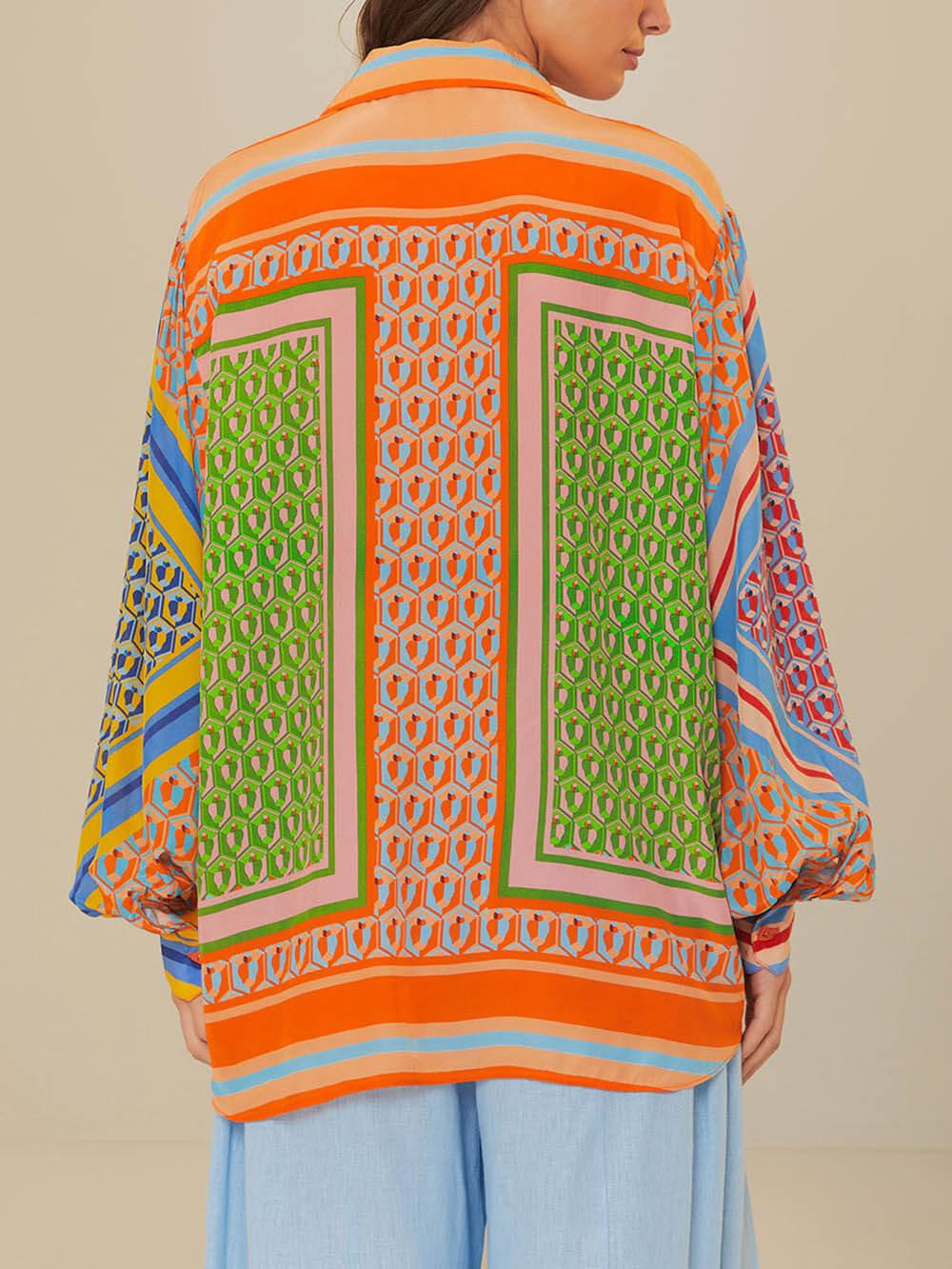 Josephine | Tropische Look Kleurrijk Uniek Shirt