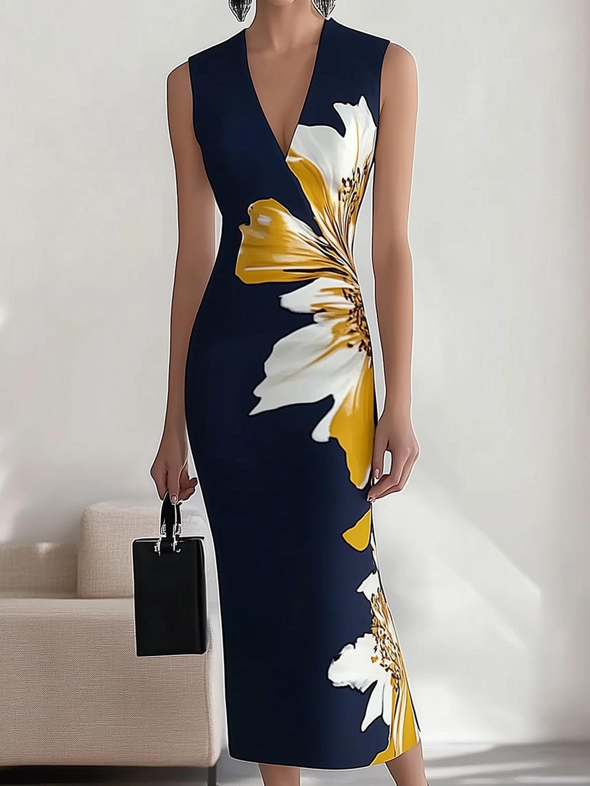 Lily | Strand Glam Elegante Werkplek Festival Midi Jurk