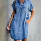 Sandra - Denim Blousejurk