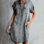 Sandra - Denim Blousejurk