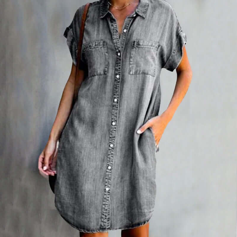 Sandra - Denim Blousejurk