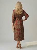 Lune | Natuurlijke Wrap Midi Jurk