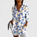 Katarine | Elegante Bloes met Bloemen