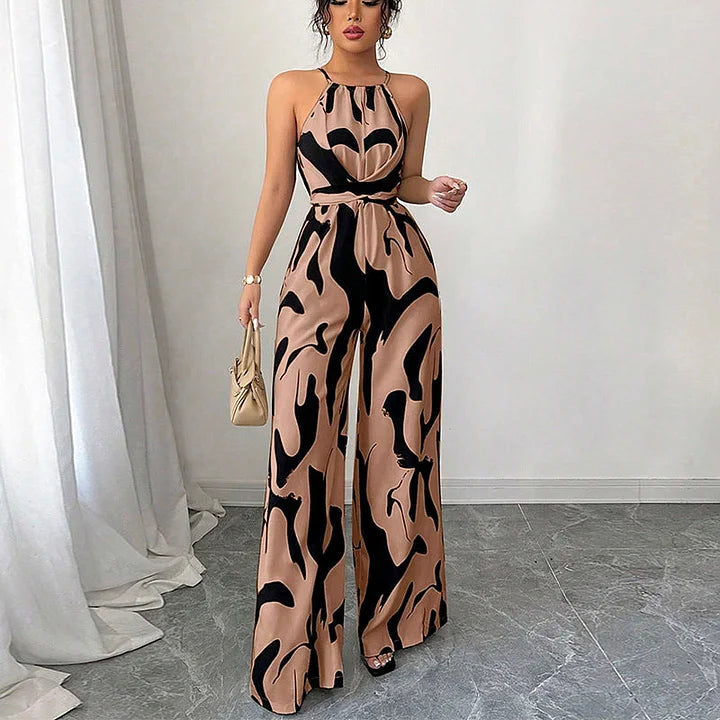 Jillanne™ Elegante Rugloze Jumpsuit