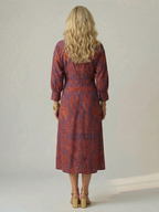 Lune | Natuurlijke Wrap Midi Jurk