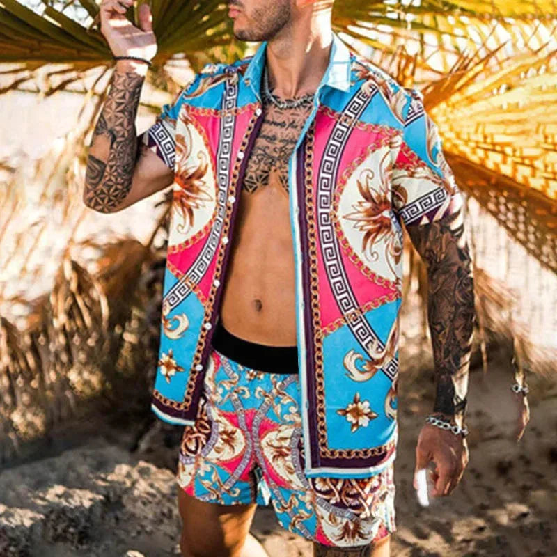Zomerse set voor heren met print | Licht en Luchtig