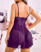 Natalia™ | Luxe Kanten Teddy Lingerie met Ademend Mesh