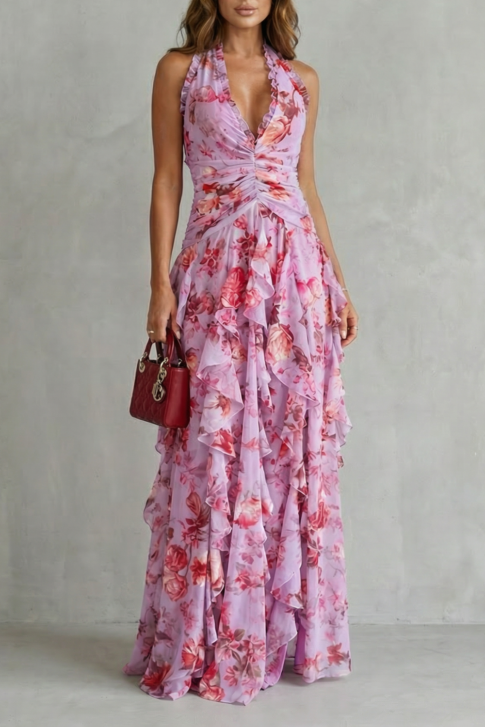Belladina | Halter Maxi Jurk