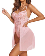 Natalia™ | Luxe Kanten Teddy Lingerie met Ademend Mesh