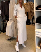 Evy - Splitjurk Met Stijlvolle Details Voor Een Verfijnde Look