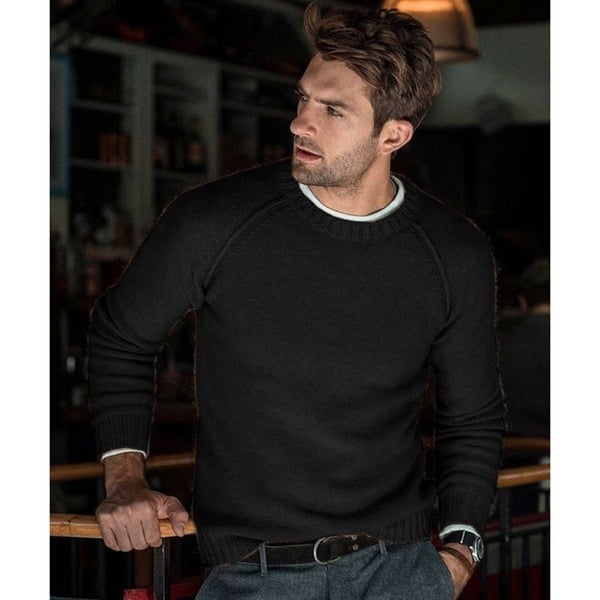 Heren Gebreide Trui Zacht Casual Comfortabel