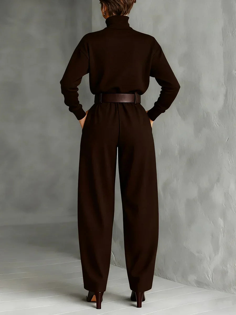Jessica™ Elegante Top & Rechtafstaande Broek Set