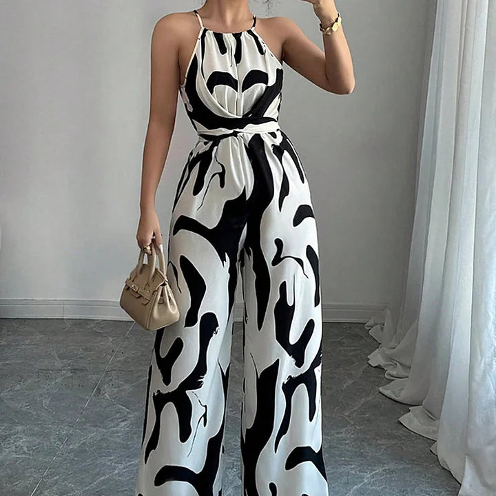 Jillanne™ Elegante Rugloze Jumpsuit