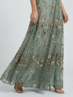 Selora | Halter Bloom Flow Maxi Jurk