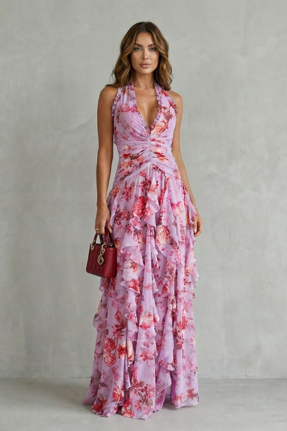 Belladina | Halter Maxi Jurk