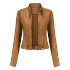 Roza - Leren Jas dames elegant