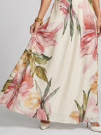 Hester | Zachte Halter Vloeiende Maxi Jurk