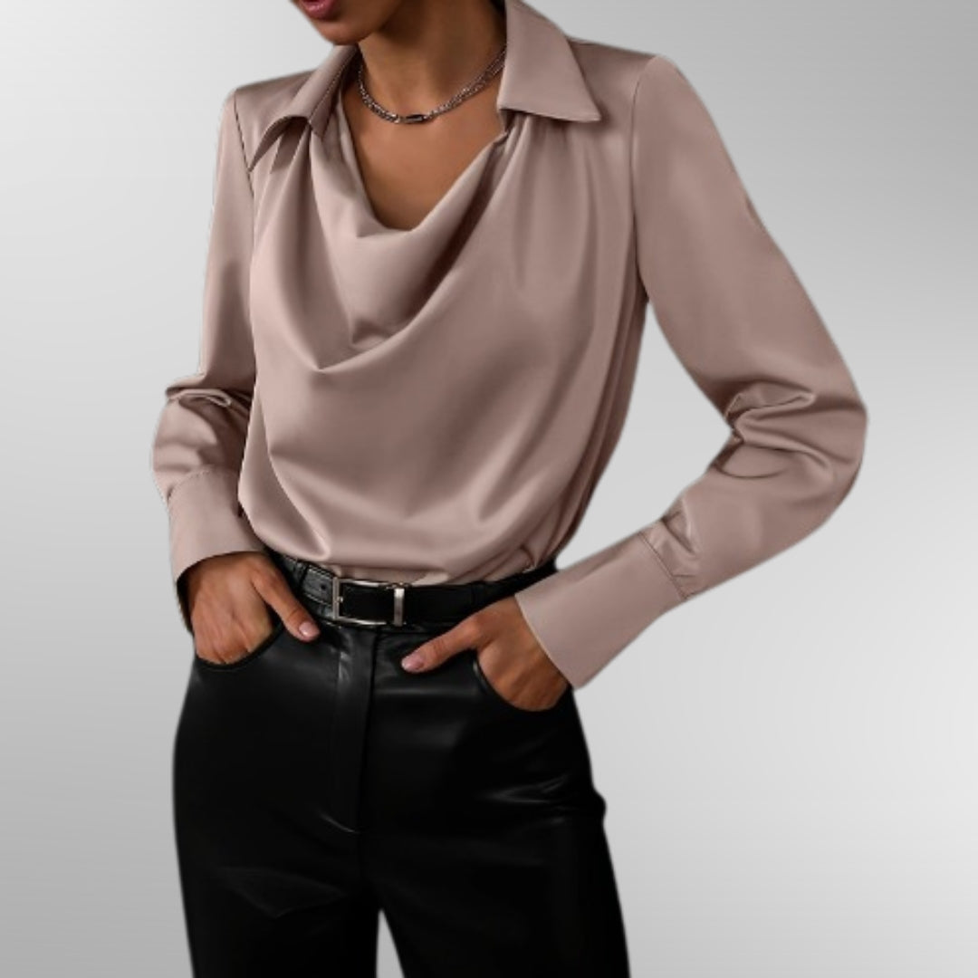 Violet™ | Elegante chemisier en satijn