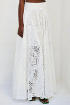 Larissa™ Geborduurde Top & Hoge Taille Maxi Rok Set