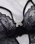 Jade™ | Elegante Lingerie Teddy met Hartvormig Kant