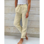 Emma - Linnen broek dames