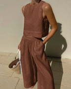Livia – Maxi-Jurk Met Een V-Hals En Elegante Details, Van Zacht Katoen