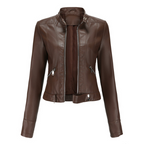 Roza - Leren Jas dames elegant