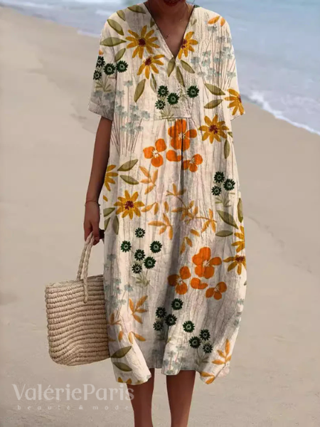 Luchtige damesjurk met bloemenprint | Comfortabel en Flatterend