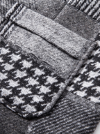 Leo | Tweed Gilet met Patchwork Design & Visgraatpatroon