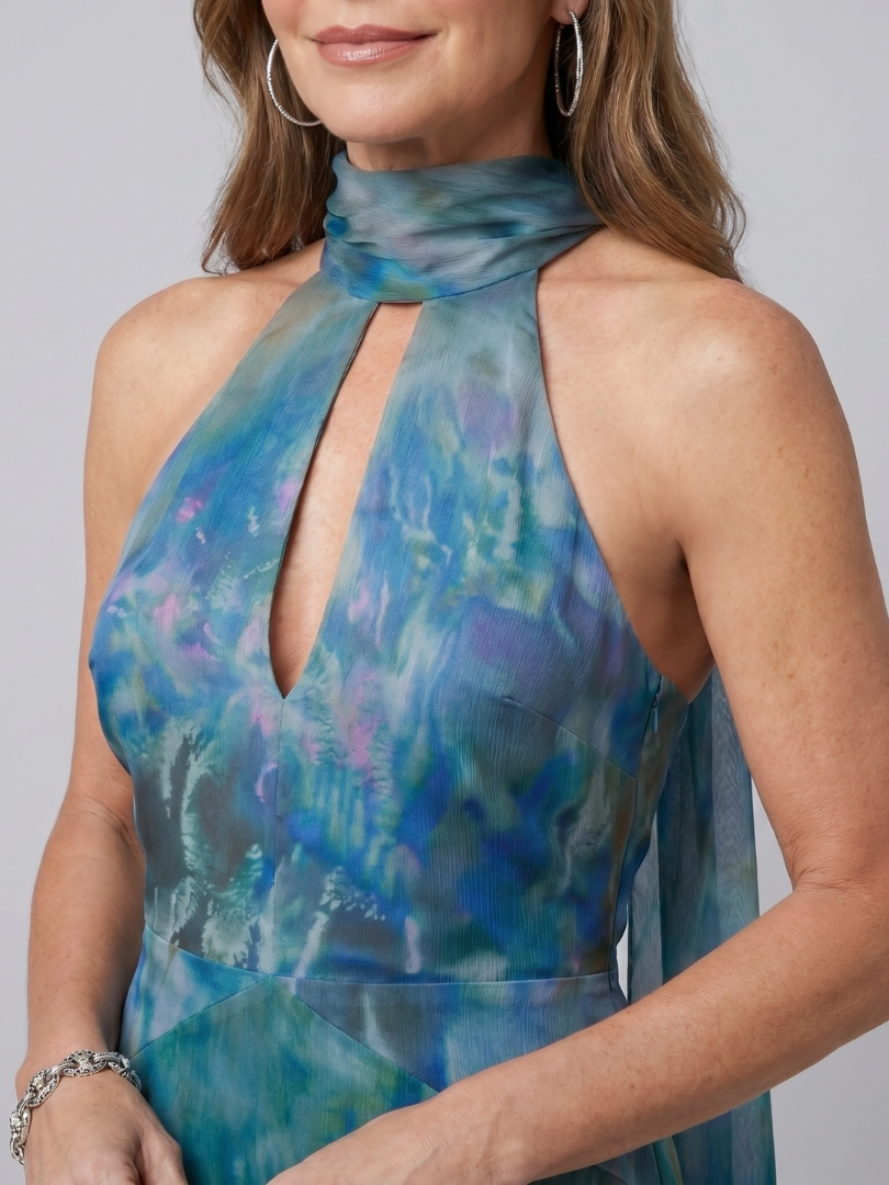 Juniper | Sleevless Maxi Dress met Keyhole Halter