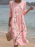 Luna | Casual Elbow-Sleeve Dress