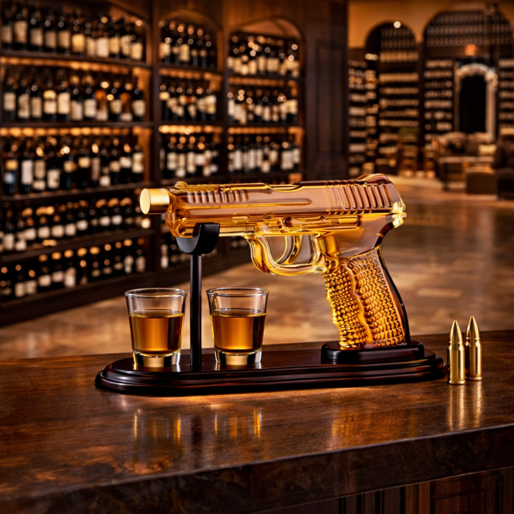 Whisky Decanter | Pistool Set Editie Met Glazen