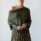 Dames Oversized Trui Col Converteerbaar Veelzijdig