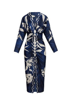 Eva | Sun Escape Unieke Print Dolman Midi Jurk