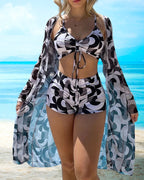 Emma | 3-Delige Bikini Set met Print