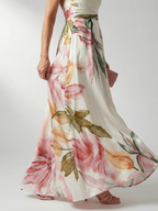 Amiel | Licht Floral Maxi Jurk