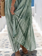 Karys | Casual Fit Zachte Verf Midi Jurk