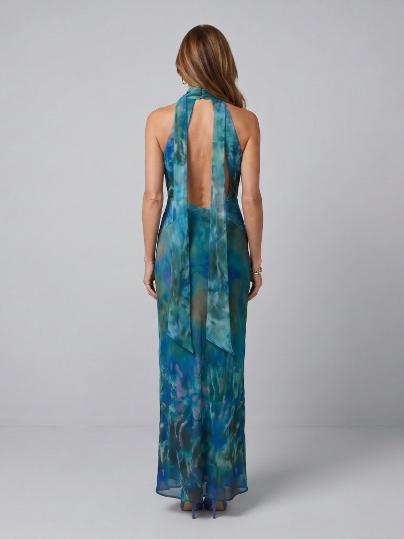 Juniper | Sleevless Maxi Dress met Keyhole Halter