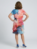 Mira | Elegante Marmeren Jurk tot de Knie