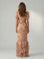 Vianne | Zachte Hoge Hals Maxi Jurk