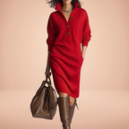 Carmen | Warme Gebreide Jurk, Elegant en Comfortabel