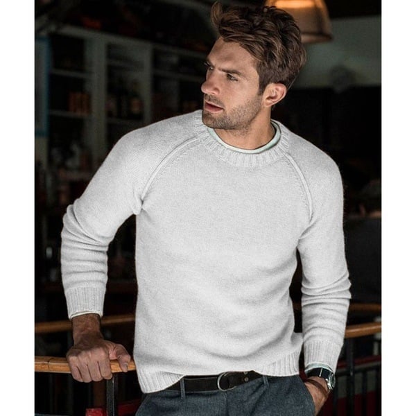 Heren Gebreide Trui Zacht Casual Comfortabel