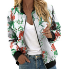 Lonia - Bomberjack dames bloemenprint