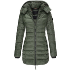 Zanda - Donsjas lang capuchon dames