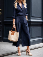 Nelle™ Elegante Shirt & Capri Set