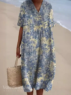 Luchtige damesjurk met bloemenprint | Comfortabel en Flatterend